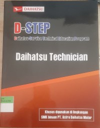 Image of Daihatsu - Service Technical Education Program ( D-STEP ) : Daihatsu Technician