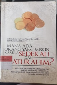 Image of Mana Ada Orang Yang Miskin Karena Sedekah Dan Silaturahmi?